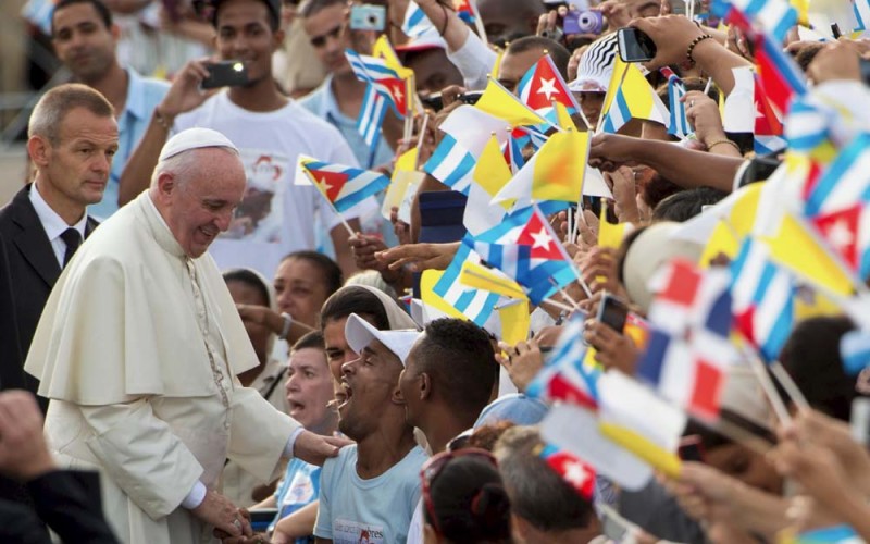 Franciszek na placu Rewolucji