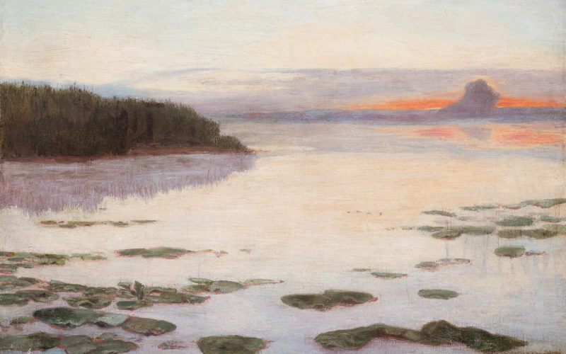 Brzask czy Staw wieczorem