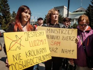 Protest pacjentów po transplantacji