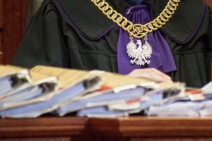 Sędzia na rozprawie