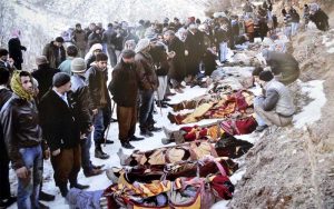 Ciała zabitych Kurdów