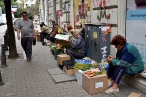 Handel uliczny w Sofii