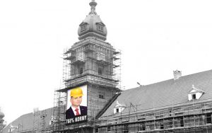 Zamek Królewski - obrazek satyryczny z Andrzejem Dudą