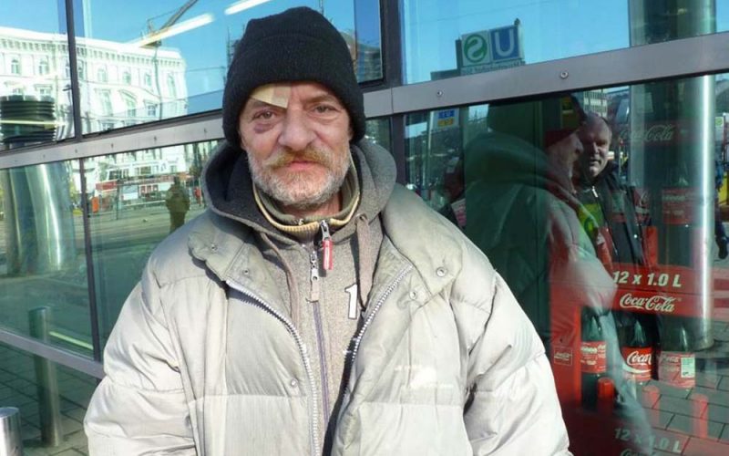 Polscy bezdomni na ulicach Hamburga