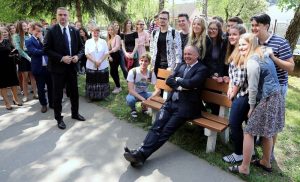 Andrej Kiska, Senica, kwiecien 2018.fot. Materialy prasowe