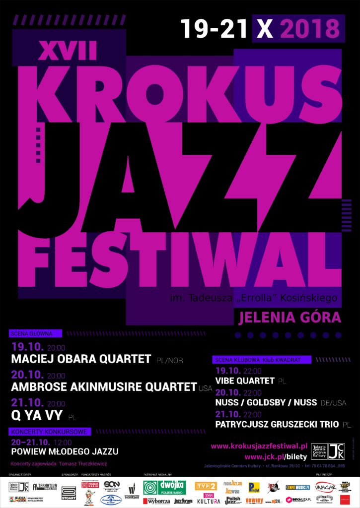 Krokus Jazz Festiwal 2018 - plakat