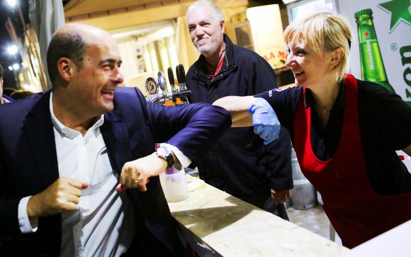 Zingaretti zakopuje topór