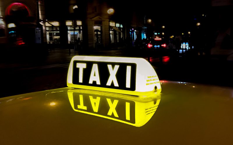 Protest taksówkarzy w Warszawie