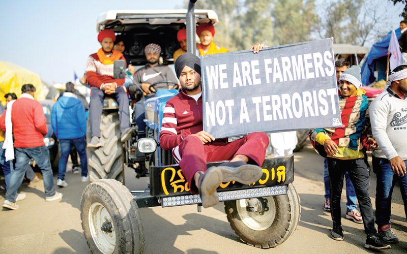 Bunt rolników w Indiach