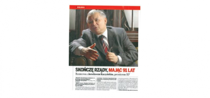 Skończę rządy, mając 91 lat