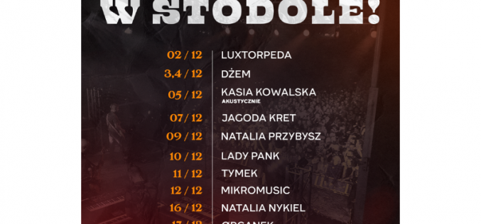 Grudzień w&nbsp;Klubie Stodoła!