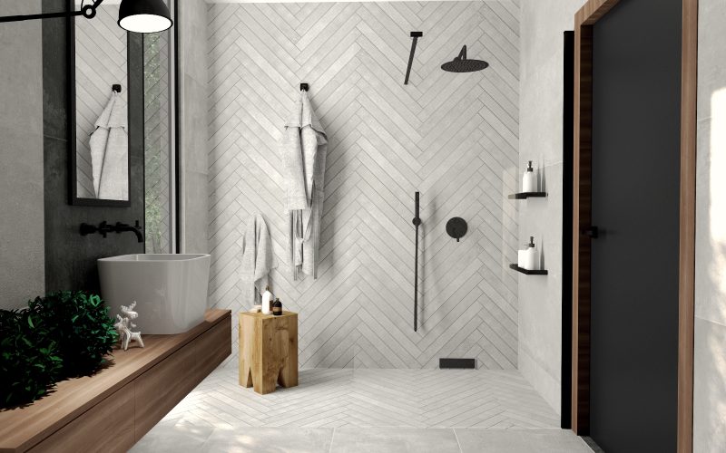 Płytki imitujące beton