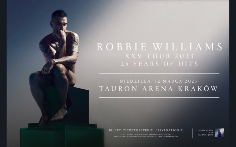 Robbie Williams – tylko 5 dni do koncertu w Krakowie!