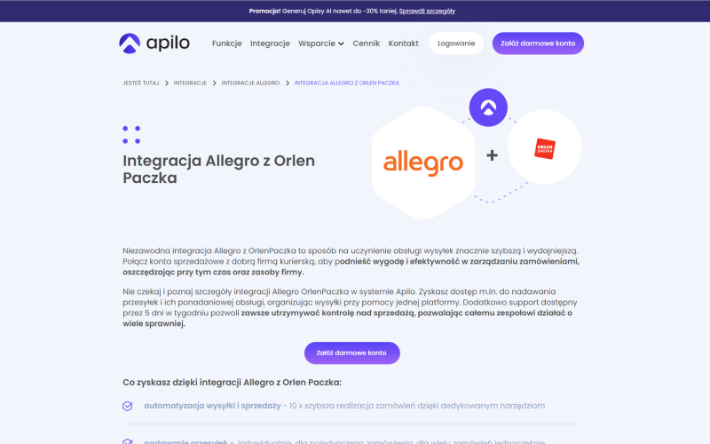 Jak zintegrować Allegro z Orlen Paczka?