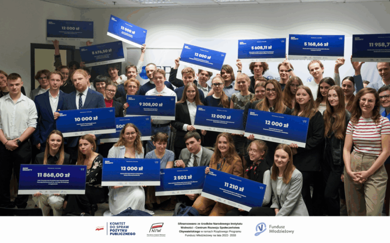 17 ORGANIZACJI MŁODZIEŻOWYCH Z&nbsp;MAZOWSZA OTRZYMAŁO 165 TYSIĘCY ZŁOTYCH NA&nbsp;WŁASNE PROJEKTY