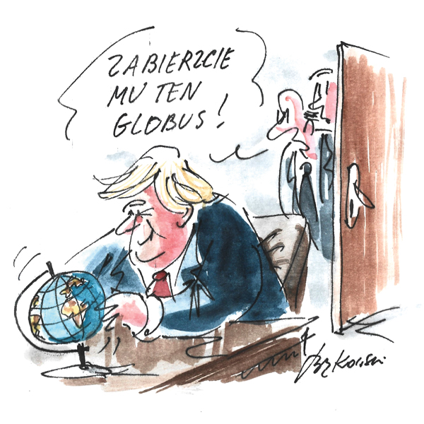 Rysunek G. Bąkowskiego z nr 7/2026