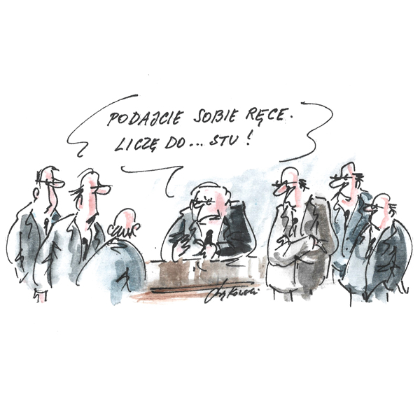 Rysunek G. Bąkowskiego z nr 9/2026