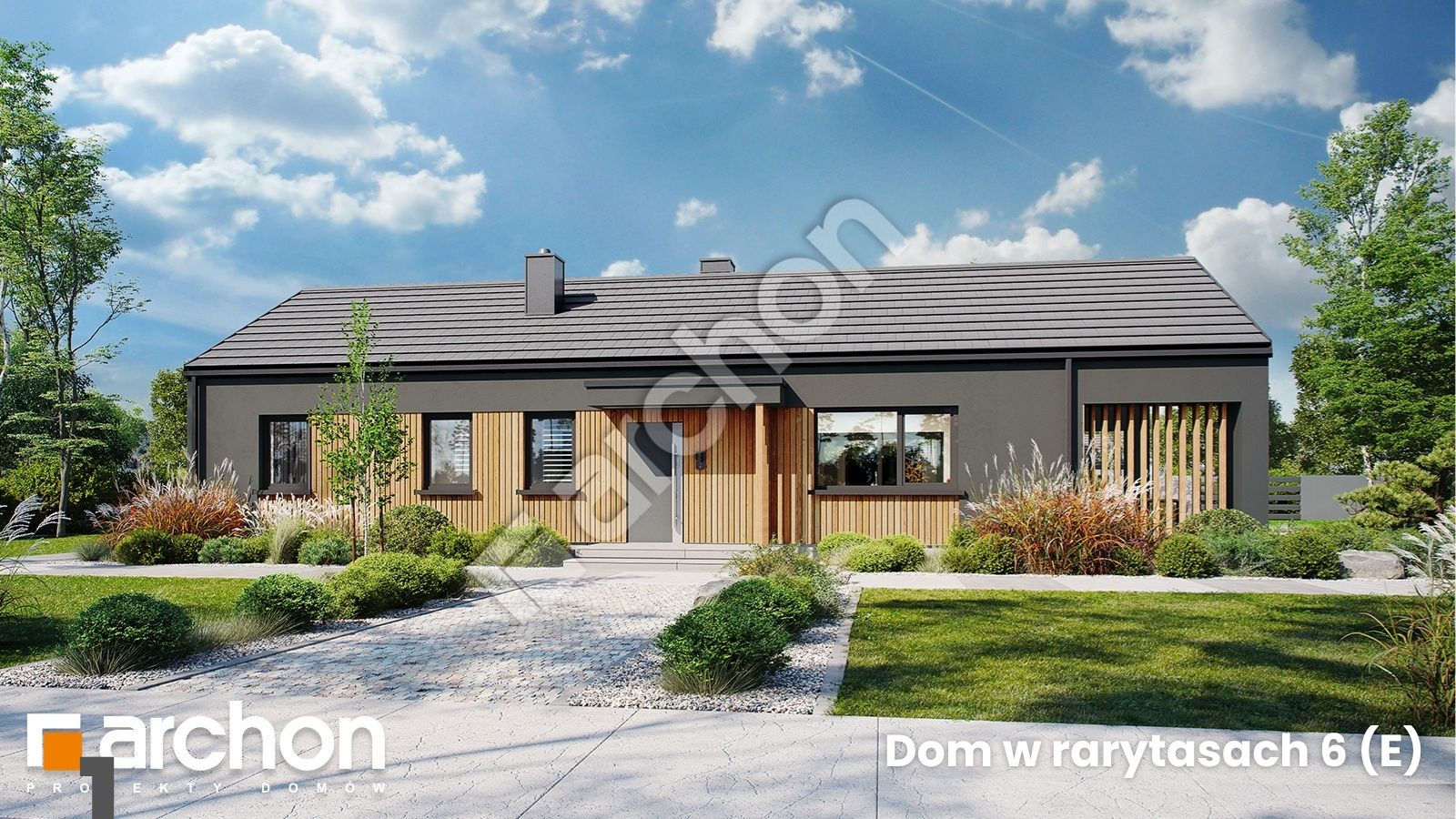 Dom w rarytasach 6 (E) – mała parterówka z pomysłem na wygodne życie